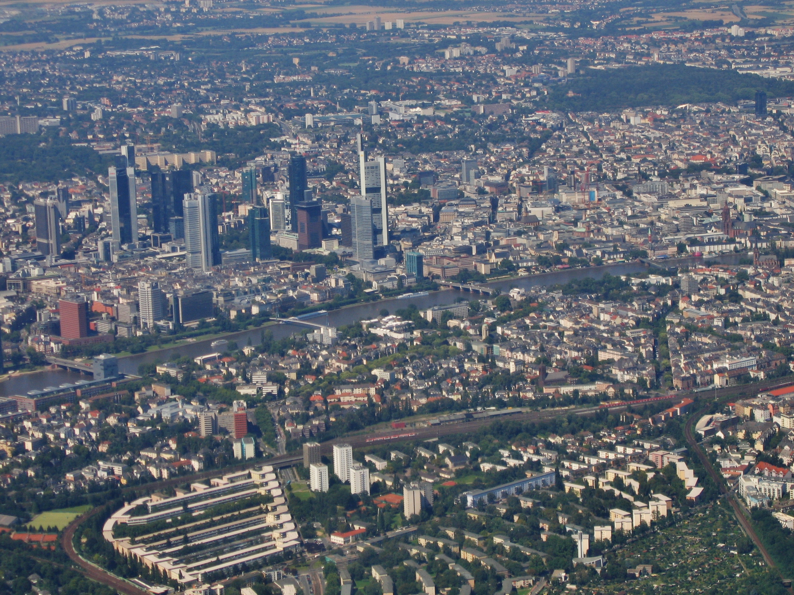 Frankfurt skyline, home of the European Central Bank